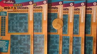 Grattage de 6 Maxi Mots Crois&eacute;s ☘️ calendrier de l'avent 12 d&eacute;cembre 2023