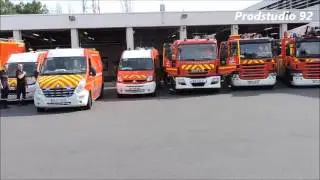 SDIS 59 Départ FPT1, FPT2, EPS30, VSAV1, EMOD4  CIS Fort Mardyck (Dunkerque)