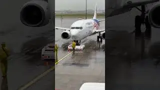 Cute remote controlled plane tugger