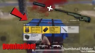 Suppressed AWM Classic Gameplay - PUBG Mobile - Solo Vs Squad
