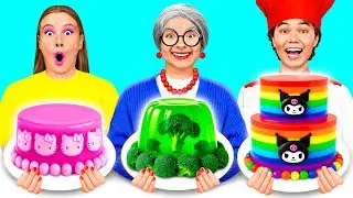 Я против Бабушки Кулинарный Челлендж Укрась Торт | Съедобная Битва от Crazy DO
