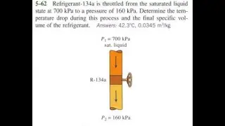 Refrigerant-134a is throttled from the saturated liquid state at to a pressure of . Determine the te