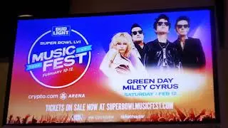 Green Day Miley Cyrus Concert Bud Light Superbowl LVI Music Fest Crypto LA CA USA February 12, 2022