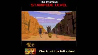 The INFAMOUS Stampede Level in The Lion King #RetroGaming #TheLionKing