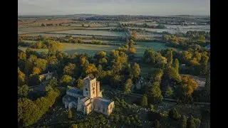 Sunrise in Thame Top shot images drone video and photography oxfordshire