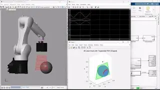 KUKA R900 + 2D Scanner MATLAB Simulation | Simscape Multibody | Scanning a Sphere