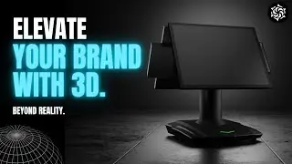 POS Tektronics 207 Series | 3D Product Animation | Dual-Screen Android & Windows POS | Inventiko