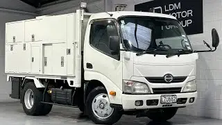 2013 Hino Dutro Crane Service Truck, 147,500km, Tool Boxes, Storage Boxes, Towbar, Come View Today!