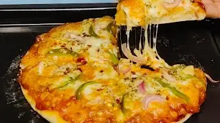 HOMEMADE CHEESE BURST PIZZA without MARKET BASE | 