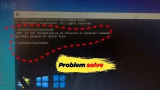 adb is not a recognised problem solved in hindi | how to fix adb and fastboot commands