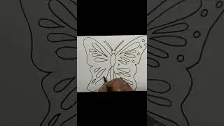 how to draw butterfly🦋#art #drawing #shorts #ytshorts #drawingtransformation