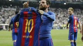Lionel Messi After Goal Celebration  vs Real Madrid Fc 23.04.2017