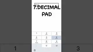 10 Keyboard Types in React Native #reactnative #shorts #coding #appdevelopment