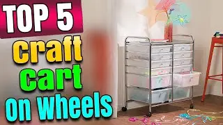 Craft Cart on Wheels With Drawers