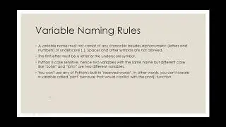 Variables - Python Basics Tutorial #3
