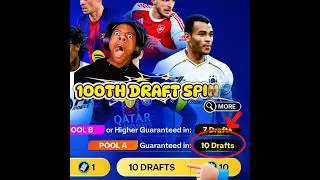 100th Draft Spin 117+ Packed🗿🐐🥶 #eafc #fifa #shorts