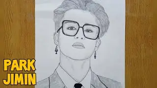 Drawing BTS-Jimin From Butter MV | How to draw jimin BTS | Jimin sketch easy step by step | 지민