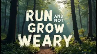 RUN AND NOT GROW WEARY