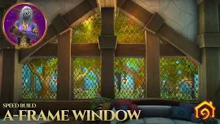 WoW housing | a-frame window | tutorial