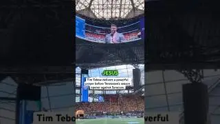 Tim Tebow Prays in Front of THOUSANDS at Tennessee Football Game!#collegefootball #sports #jesus