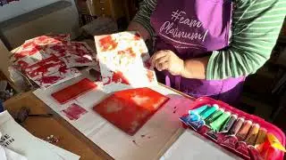 Hintergründe mit der Gelli Plate zaubern - massenhaft!