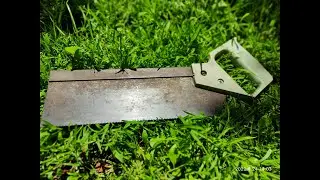 Rusty wood saw Restoration