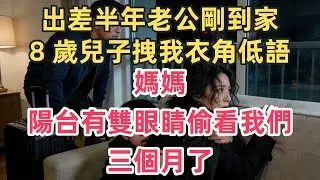 出差半年老公剛到家，8 歲兒子拽我衣角低語：媽媽，陽台有雙眼睛偷看我們三個月了