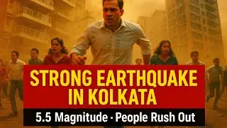 Strong 5.5 Magnitude Earthquake Strikes Kolkata &mdash; People Rush Out in Panic