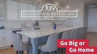 An Extra Long Kitchen Island - LJ's Kitchens