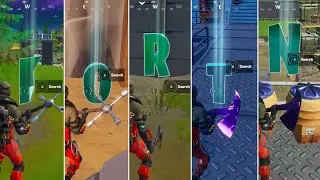 All Hidden Letters in Fortnite (Week 1-5)! Search Hidden Letters F-O-R-T-N! - Fortnite Chapter 2