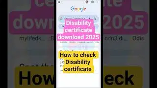 Disability certificate download odisha | Disability certificate download 2025 #pwd #pwdlogin #udid