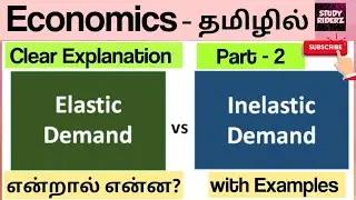 what is Elasticity & Inelasticity of Demand with Examples| Economics | தமிழில் | @StudyRiderz