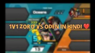 Zoro vs oden in hindi / 1v1 / opbr /...