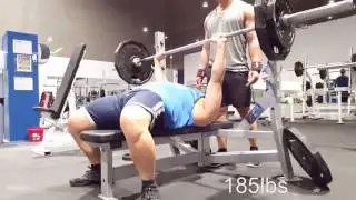405lb squat, heavy bench press w/Chris
