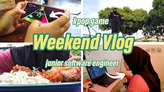 a weekend in the life of a software engineer (stay at home) 🛏 | wfh, coding, superstar YG, kpop
