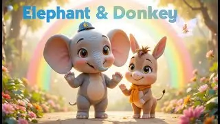Elephant & Donkey Magic Hindi Poem | A Magical Learning Poem | Kids Cartoon | Hindi Poem