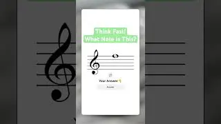 Treble Clef Notes Quiz 3 #quiz #musictheory #musicquiz