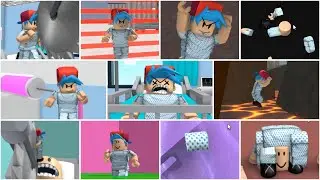 ROBLOX ESCAPE THE HOSPITAL ALL DEATH SCENES COMPILATION
