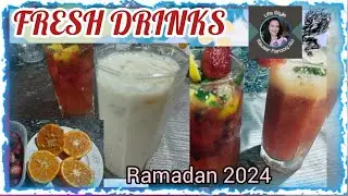 Ramadan Drinks  | strawberry Orange Juice ,Mocktail | Chikoo Shake