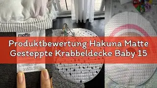 Produktbewertung Hakuna Matte Gesteppte Krabbeldecke Baby 150cm, Konfetti &ndash; extra dicke 1,5cm weiche