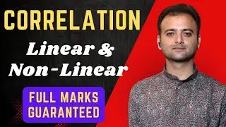 Linear and Non-Linear Correlation in Statistics | Statistics Explained with Examples | Class 11 / 12