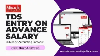 TDS Entry on Advance Salary in Miracle Accounting Software #miracleaccountingsoftware  #hindi | 2024