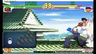 Street Fighter III: 3rd strike practicing Dudley overhead into SA3 super link