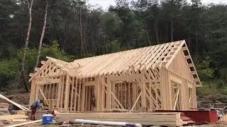 Super Fast Wooden House Construction Techniques and Skills