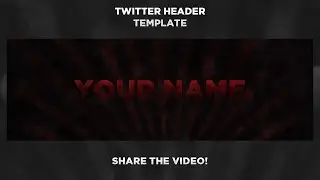 Mav - Free GFX: Grungey Twitter Header Template PSD! (Easy To Change Text)