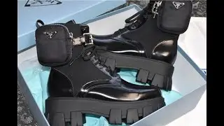 PRADA MONOLITH BOOTS unboxing