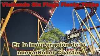 Visitando Six Flags Fiesta Texas en la inauguración de Dr. Diabolical Cliffhanger