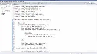 Создание первого приложения JavaFx в Eclipse IDE