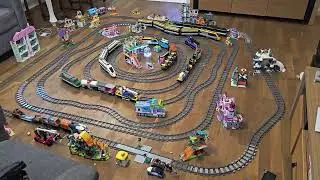 Massive LEGO Train City in Action! 🚂🏙️