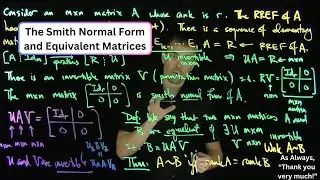 The Smith Normal Form of a Matrix